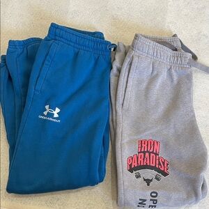 Under Armour Kids Blue and Gray Joggers